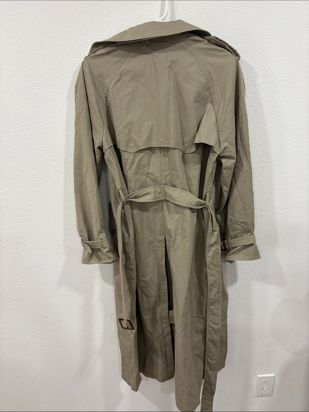 Buck Mason Dried Olive Signature Trench Coat Belted XS Retail $598 NWT - Picture 13 of 16
